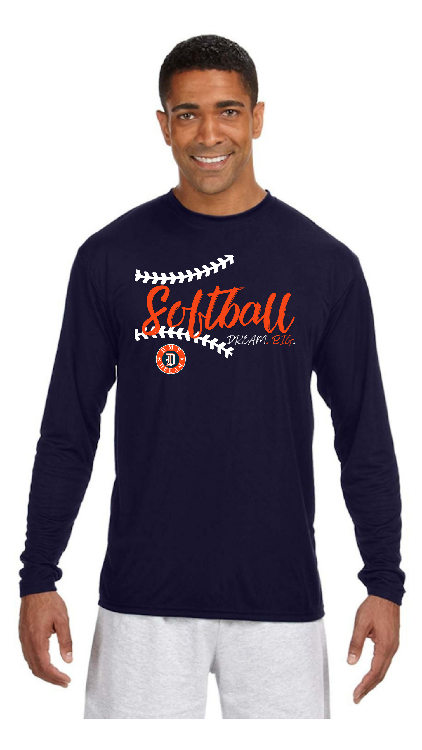 (DRI-FIT) DMV Dream Softball T-Shirt-LONG SLEEVE (Unisex)