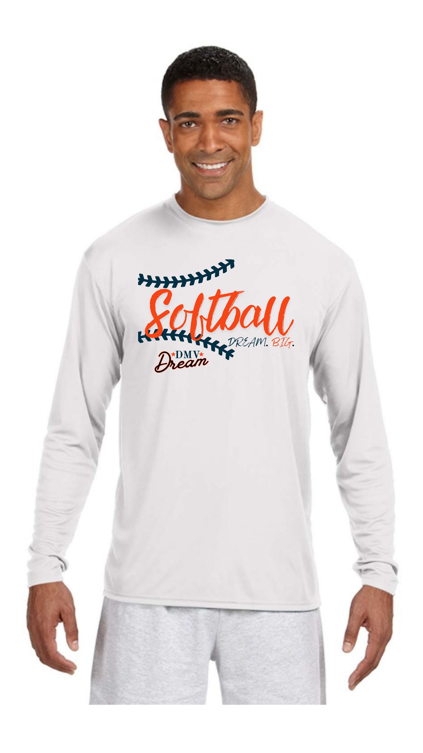 (DRI-FIT) DMV Dream Softball T-Shirt-LONG SLEEVE (Unisex)
