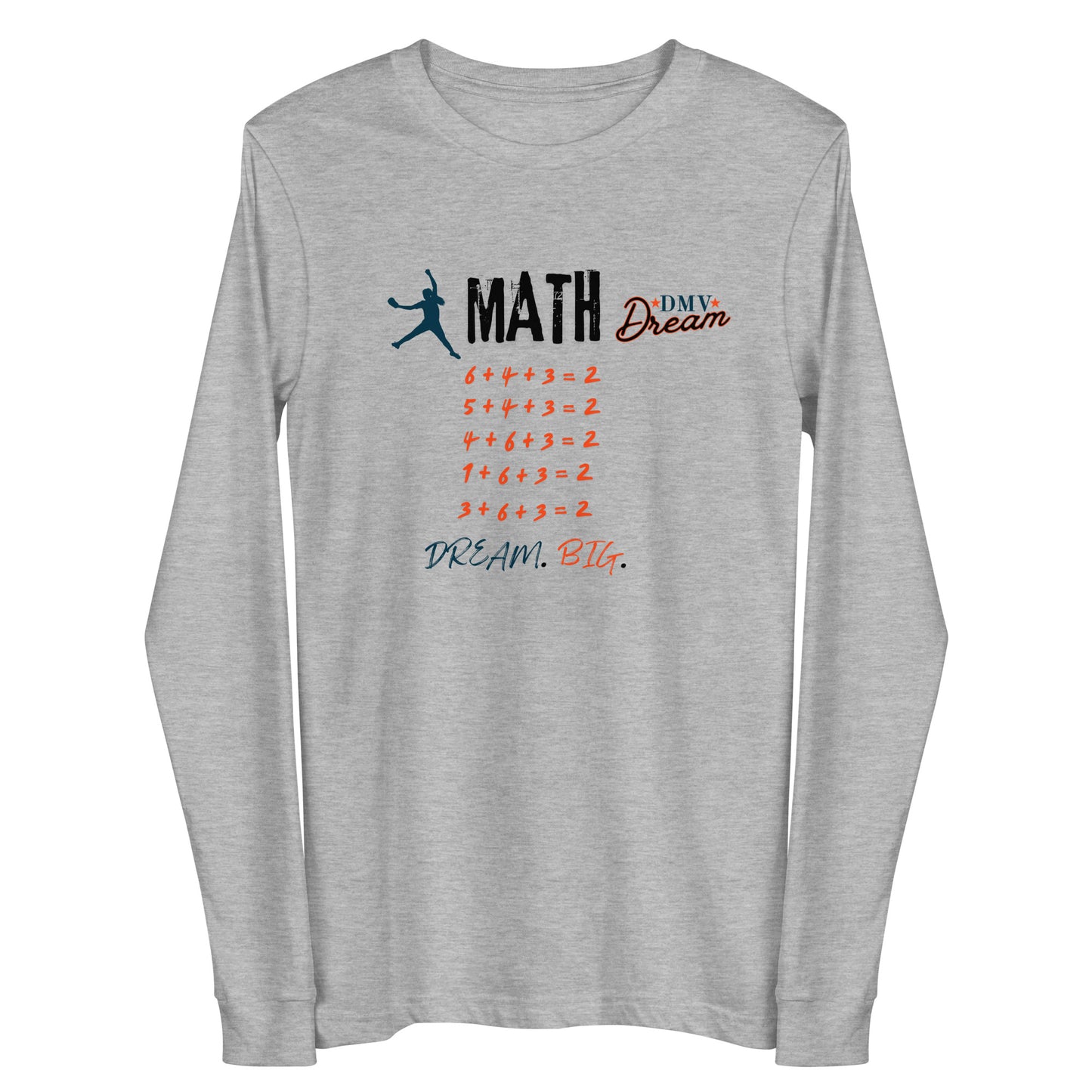 DMV Dream Softball Math Long Sleeve T-Shirt (Unisex)