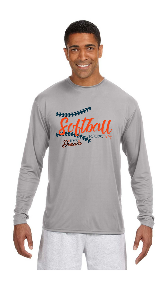 (DRI-FIT) DMV Dream Softball T-Shirt-LONG SLEEVE (Unisex)