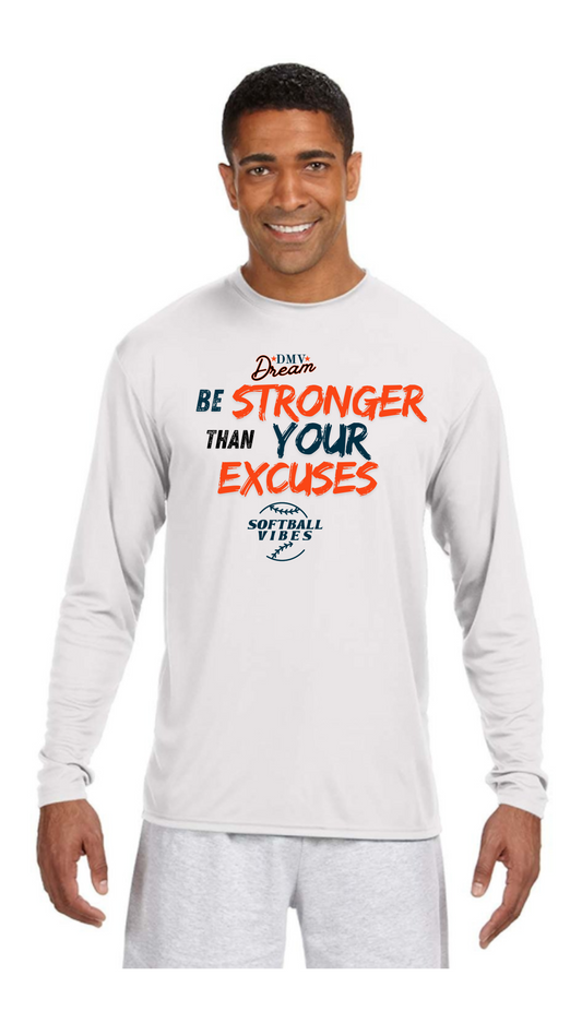 (DRI-FIT) DMV Dream No Excuses T-Shirt-LONG SLEEVE (Unisex)