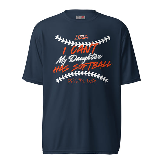 (DRI-FIT) DMV Dream Busy with Softball T-Shirt (Unisex)-NAVY